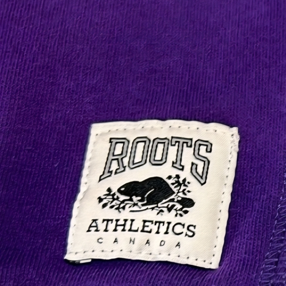 Roots Athletics Canada Purple Hoodie Youth XXL Fits Women’s XS–S NWOT P2P 20-23 - Picture 3 of 4